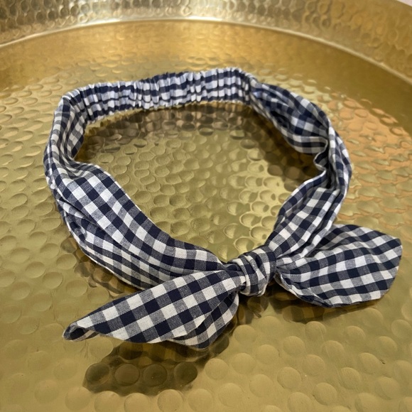 Checkered Bow Headband - Picture 3 of 3